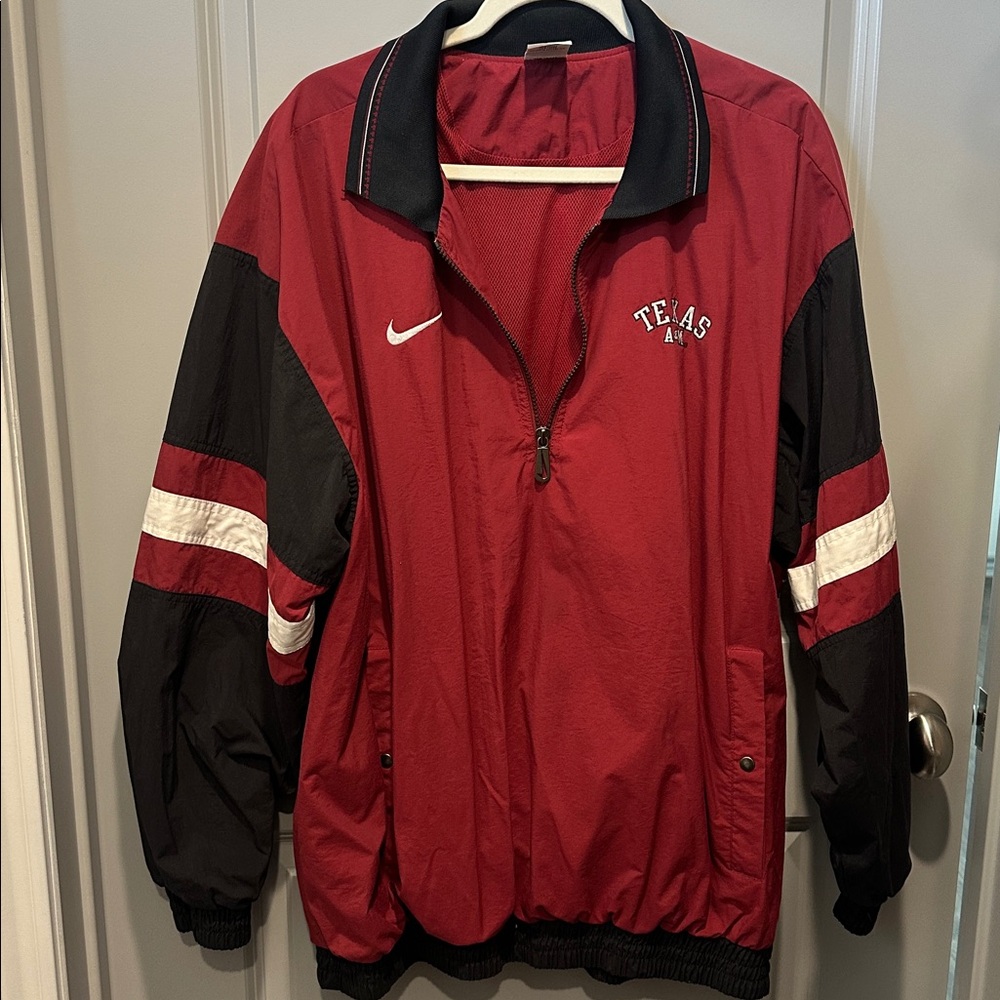 Sold - Vintage 90s Nike Texas A&M Maroon and Black Windbreaker